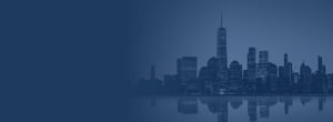 Navy overlay of New York skyline