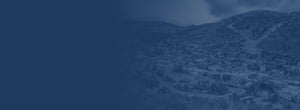 Navy overlay of Park City downtown skyline