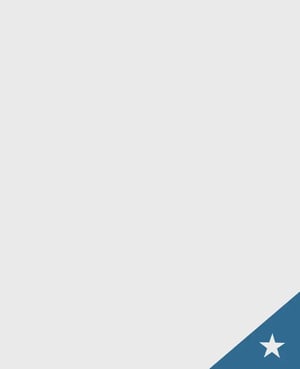 Grey background with blue triangle and star