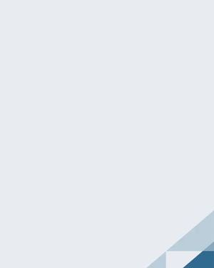 Grey background with blue triangle corner